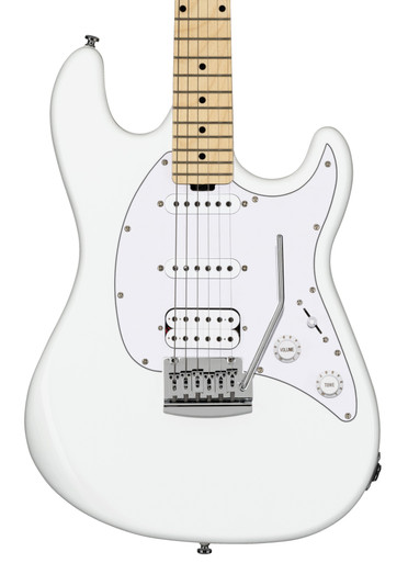 Sterling by Music Man Sub Cutlass CT20 HSSin Canvas White with Maple Neck