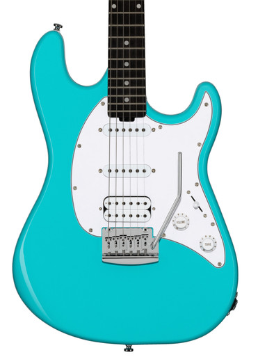Sterling by Music Man Sub Cutlass CT20 HSS in Electric Blue with Amaranth Neck