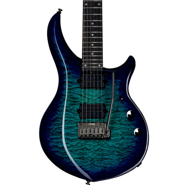 B Stock : Sterling by Music Man Majesty Dimarzio Electric Guitar in Cerulean Paradise - 001