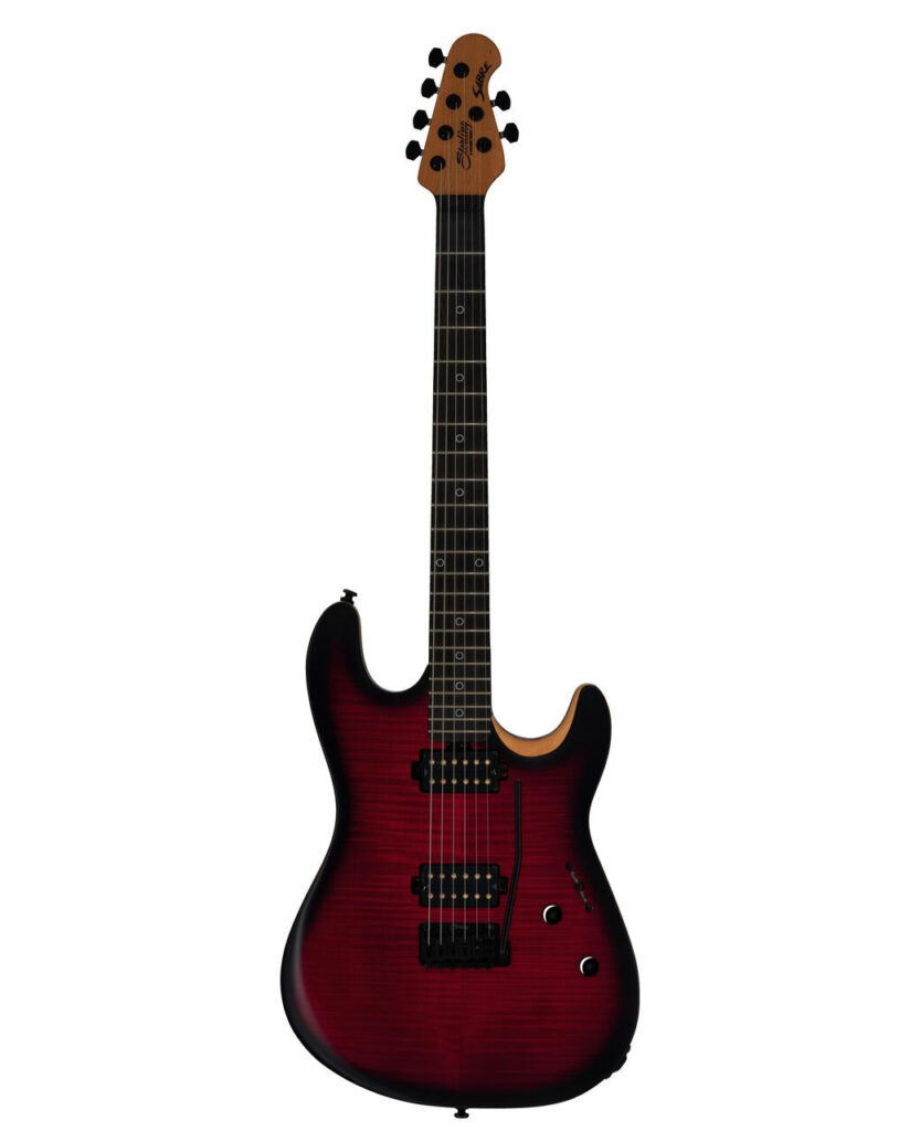 Sterling By Music Man Rabea Massaad Sabre Signature in Blood Flame Burst