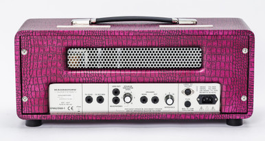 Magnatone Billy Gibbons Signature Super Fifteen Guitar Valve Amp Head in Chrome Grape - Image 6