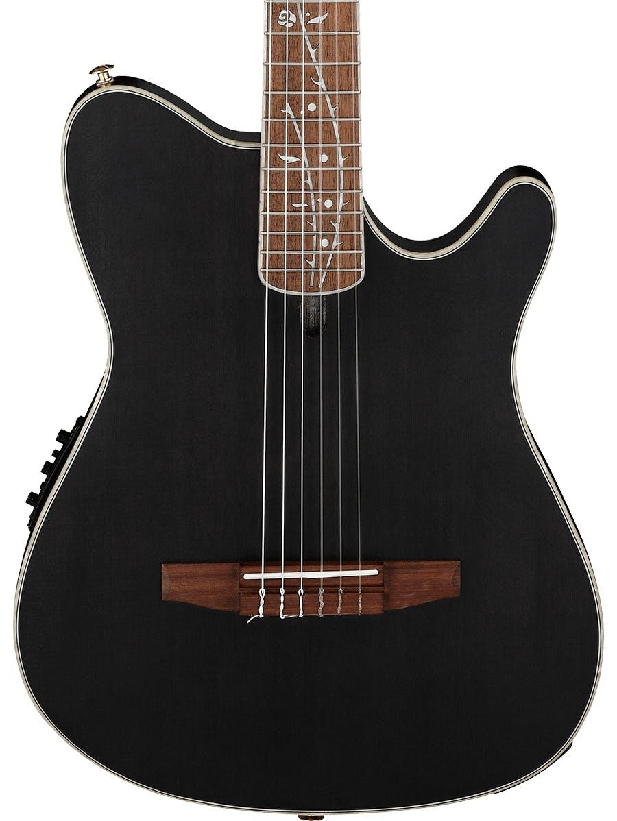 B Stock : Ibanez TOD10N Tim Henson Signature Tree of Death Thinline Acoustic Guitar in Transparent Black Flat - 003 - Image 1