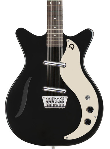 Danelectro Vintage 12-String Electric Guitar in Gloss Black