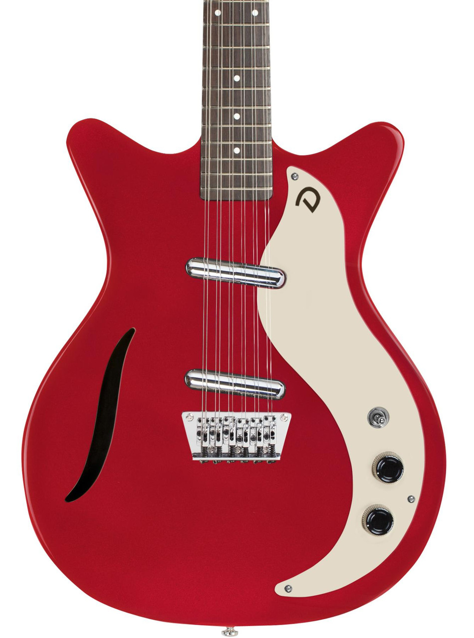 Danelectro Vintage 12-String Electric Guitar in Red Metallic