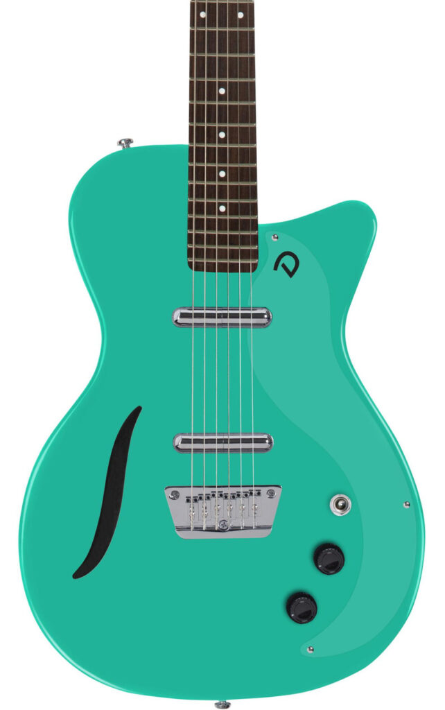 Danelectro Vintage Baritone Electric Guitar in Dark Aqua