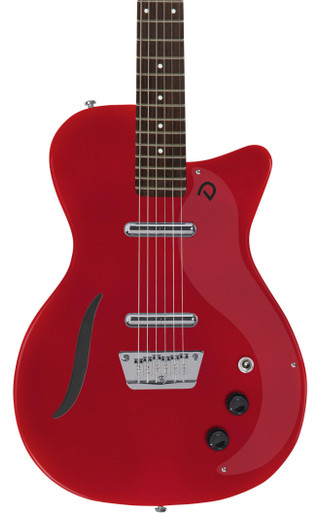 Danelectro Vintage Baritone Electric Guitar in Red Metallic