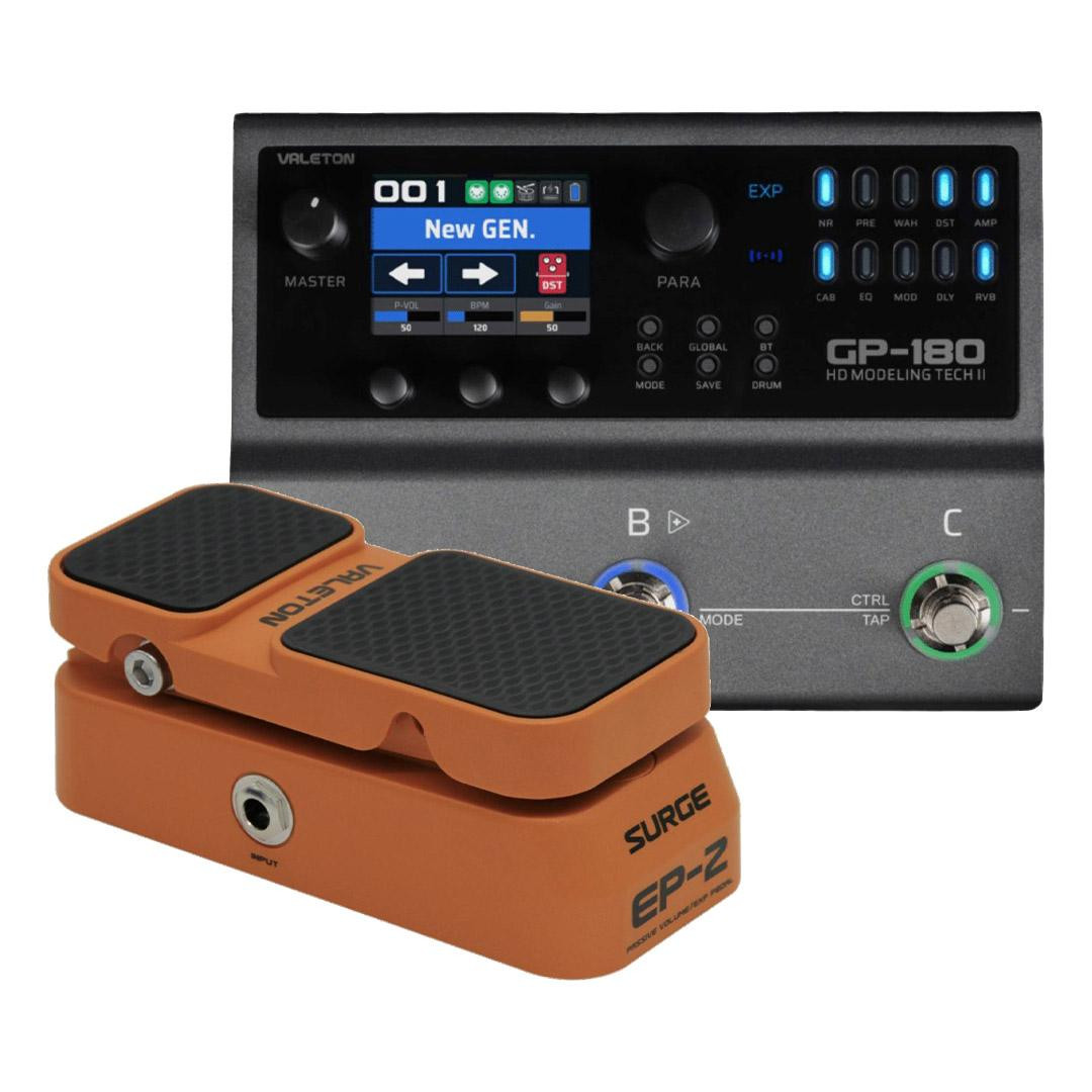 Valeton GP-180 Multi-FX With EP-2 Expression Pedal & Cable