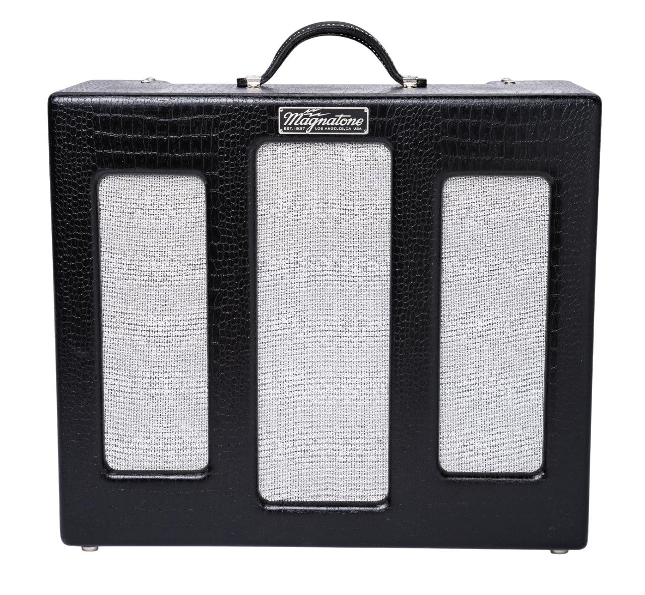 Magnatone Varsity Reverb Guitar Valve Amp Combo in Black - Image 2