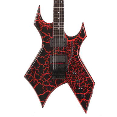 BC Rich Warlock Legacy Floyd Rose Guitar in Red Crackle - Image 2