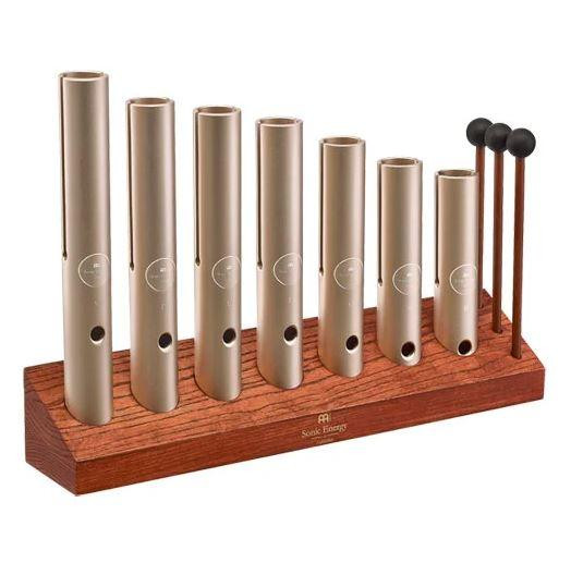 Meinl Sonic Energy 7-piece Wah-Wah Tube Chakra Set, 432 Hz, Champagne gold - Image 4