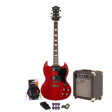 Eastcoast GS61S Cherry Red 10w Amp Guitar Bundle