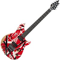EVH Limited Edition Wolfgang Special Striped Series Red Black and White Aged
