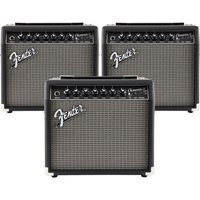 Fender Champion II 25 Guitar Amplifier Combo with Effects pack of 3
