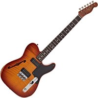 Fender Custom Shop Artisan Dual P90 Flame Maple Top Tele Relic 3A RW Aged Tobacco Sunburst