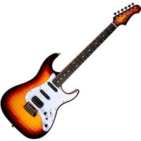JET Guitars JS-600 Ebony Brown Sunburst