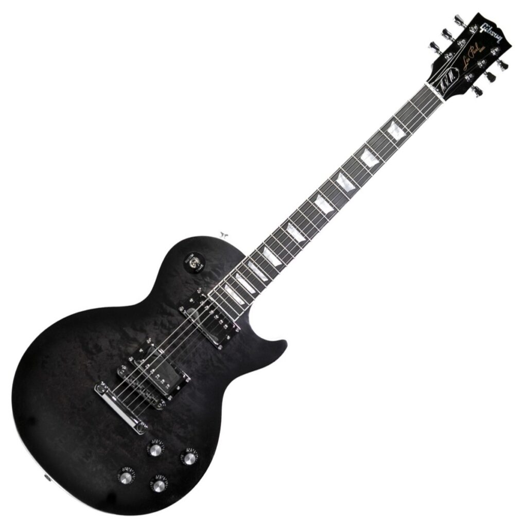 Gibson Mark Morton Les Paul Modern Quilt Translucent Ebony Burst Satin #216250016