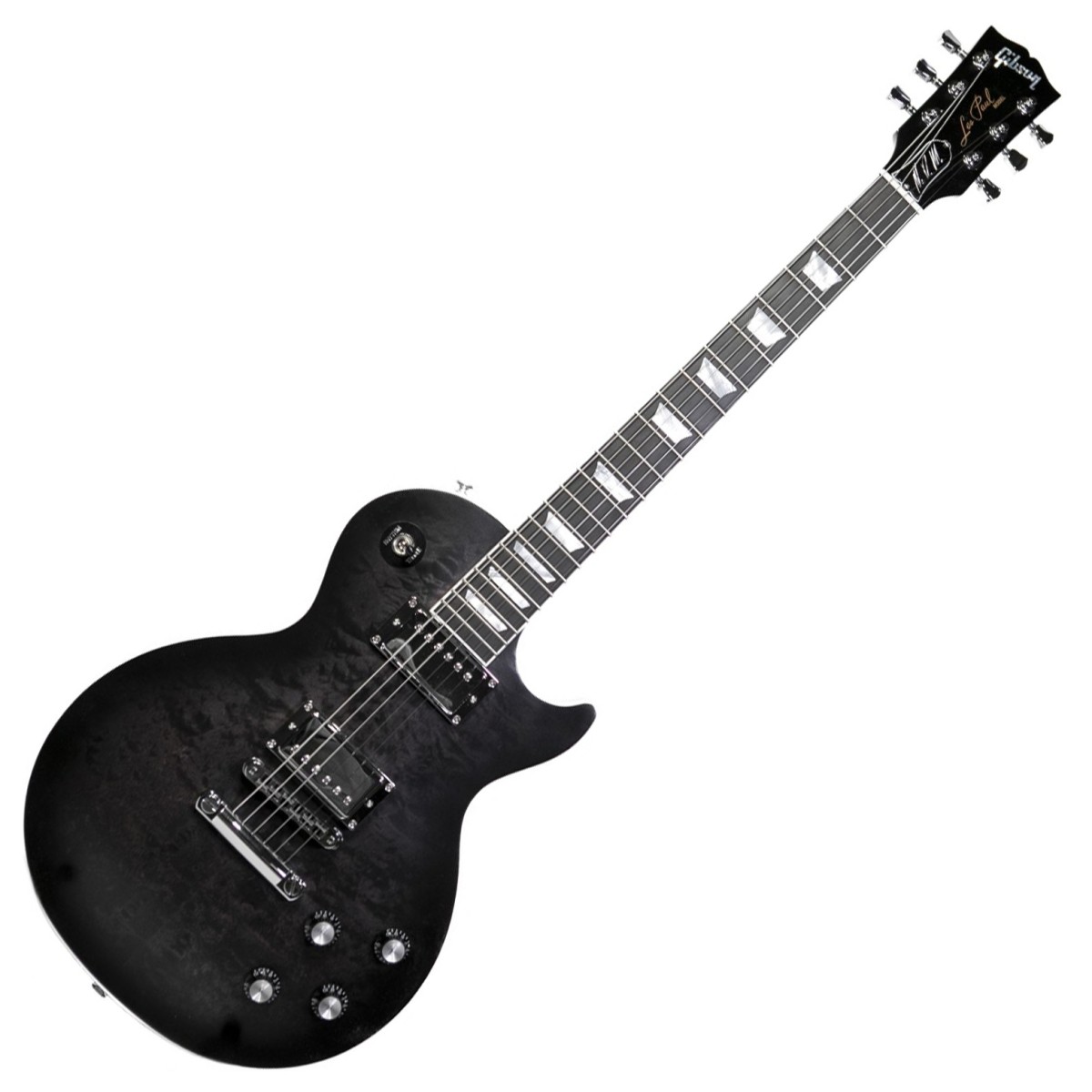Gibson Mark Morton Les Paul Modern Quilt Translucent Ebony Burst Satin #216250016