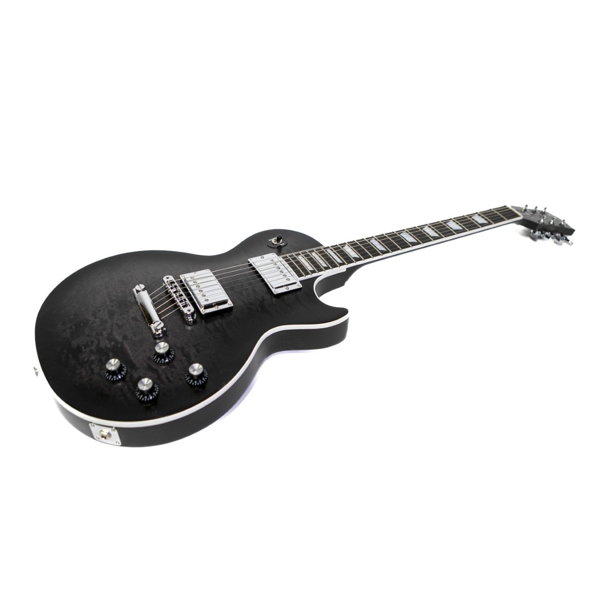 Gibson Mark Morton Les Paul Modern Quilt Translucent Ebony Burst Satin #216250016