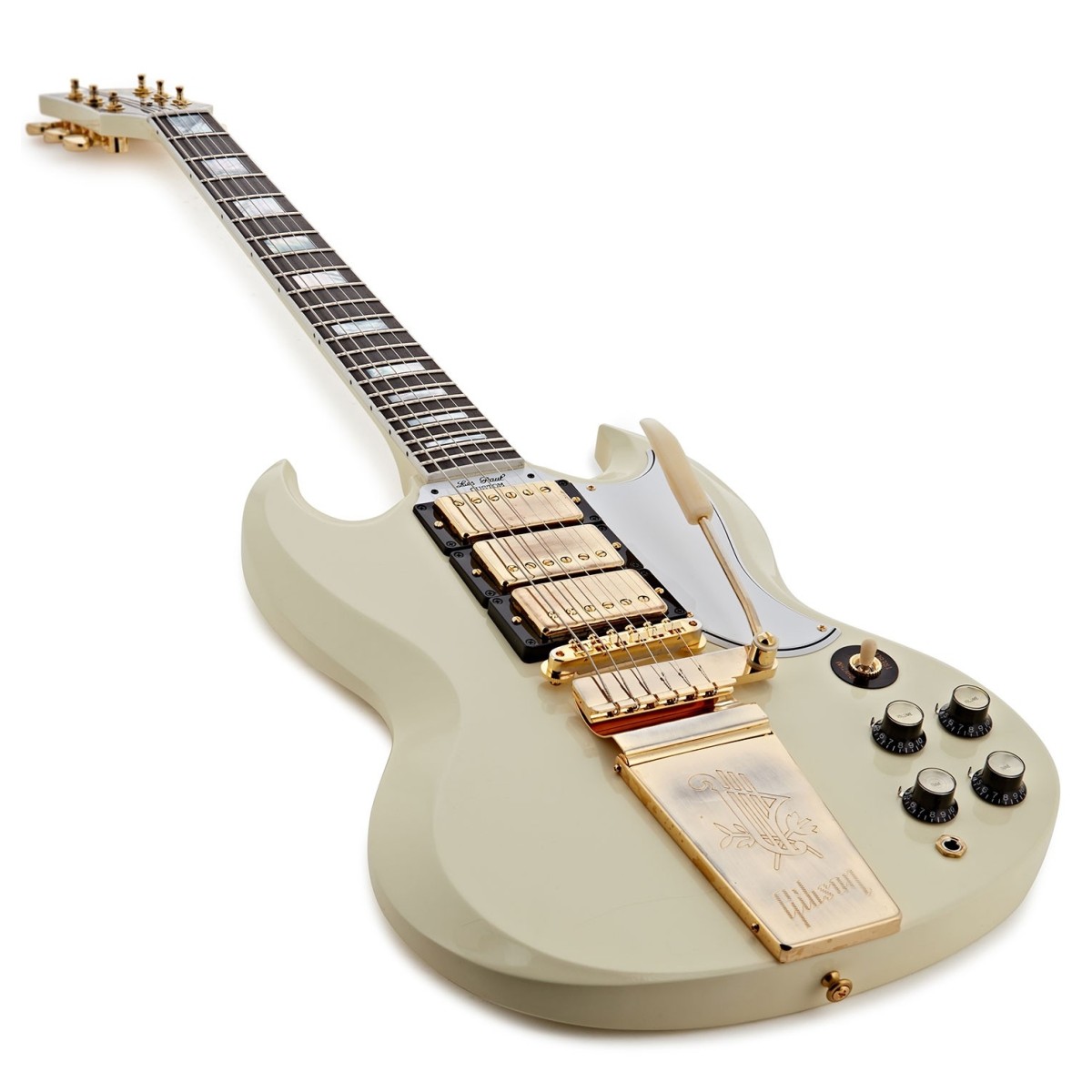 Gibson Custom 1963 Les Paul SG Custom Reissue Maestro VOS Classic White #406303