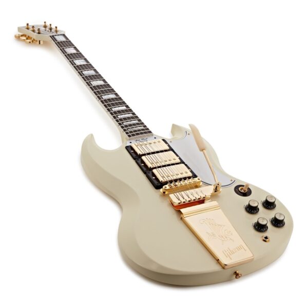 Gibson Custom 1963 Les Paul SG Custom Reissue Maestro VOS Classic White #501933