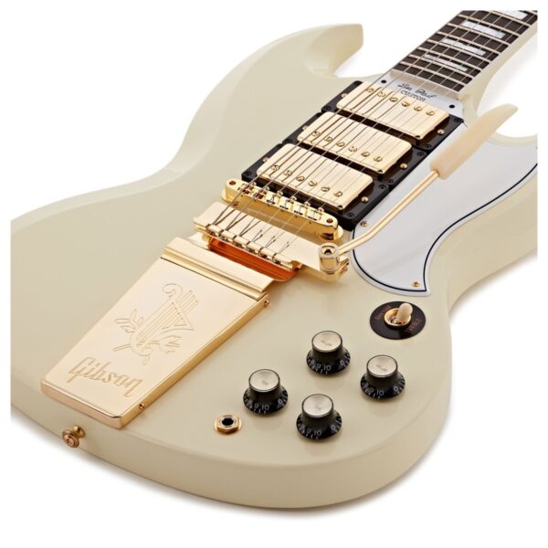 Gibson Custom 1963 Les Paul SG Custom Reissue Maestro VOS Classic White #501933
