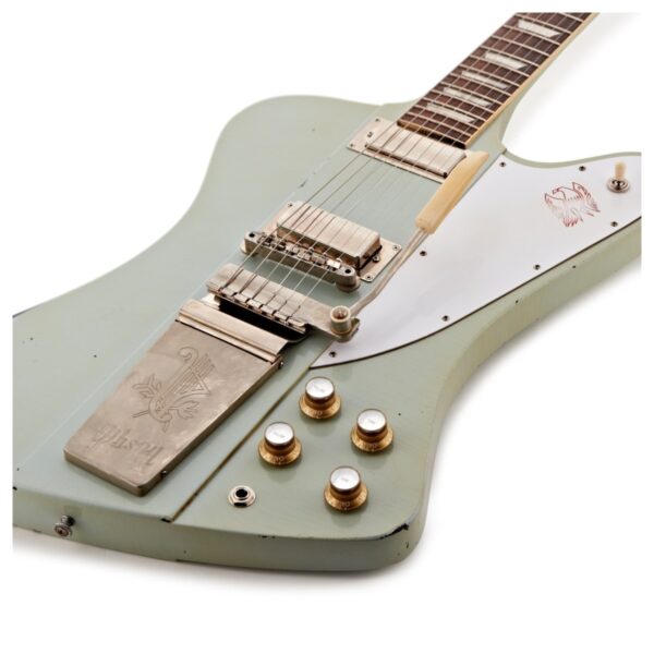 Gibson Custom 1963 Firebird V Maestro Vibrola Heavy Aged Antique Frost Blue #403303
