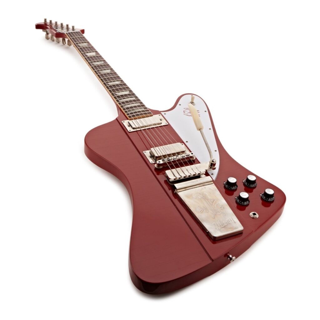 Gibson Custom 1963 Firebird V Maestro Vibrola Ultra Light Aged Ember Red #407713