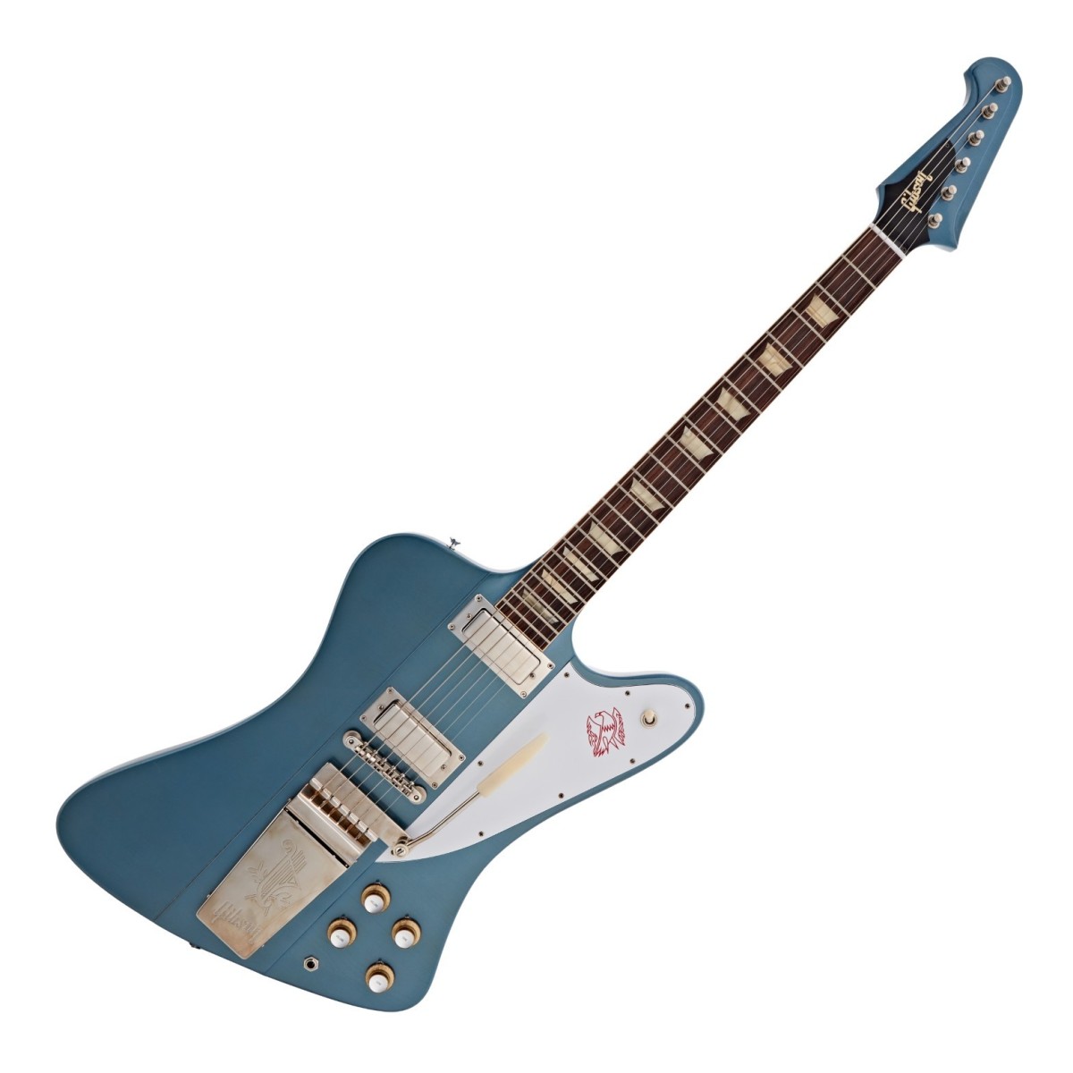 Gibson Custom 1963 Firebird V Maestro Vibrola Ultra Light Aged Pelham Blue #402583