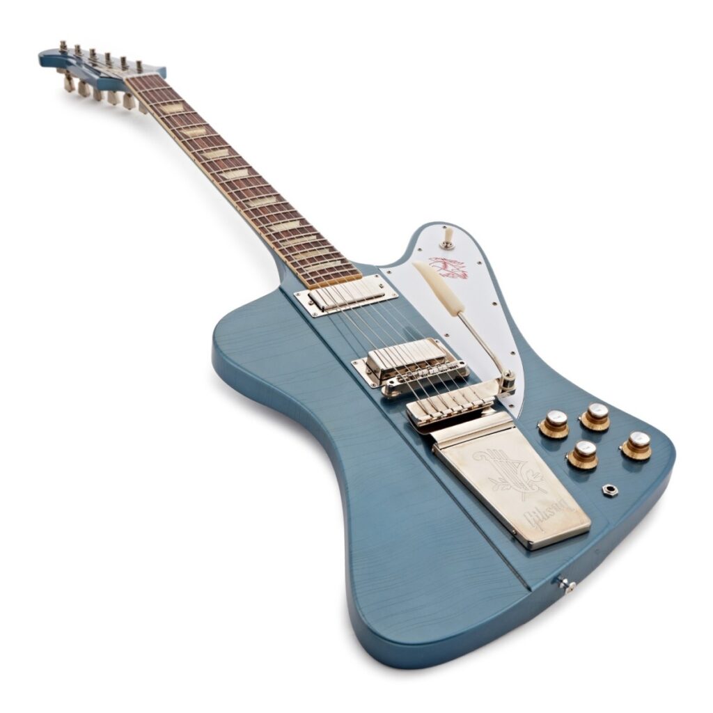 Gibson Custom 1963 Firebird V Maestro Vibrola Ultra Light Aged Pelham Blue #402583