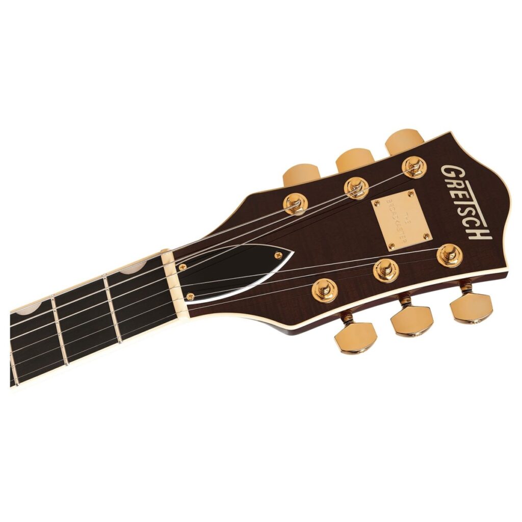 Gretsch Broadkaster LX Figured Center Block with String-Thru Bigsby and Gold Hardware Havana Burst