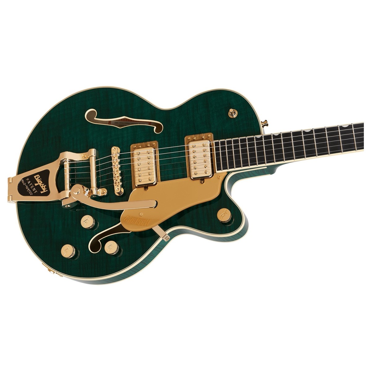 Gretsch Broadkaster Jr. LX Figured Center Block with Bigsby Tropic Aura