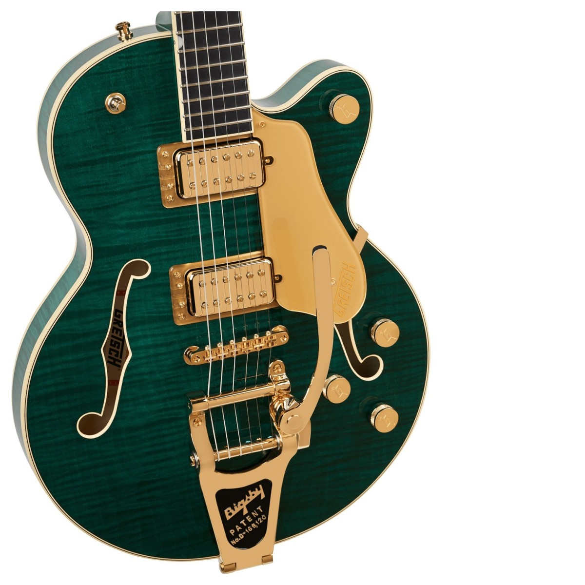 Gretsch Broadkaster Jr. LX Figured Center Block with Bigsby Tropic Aura