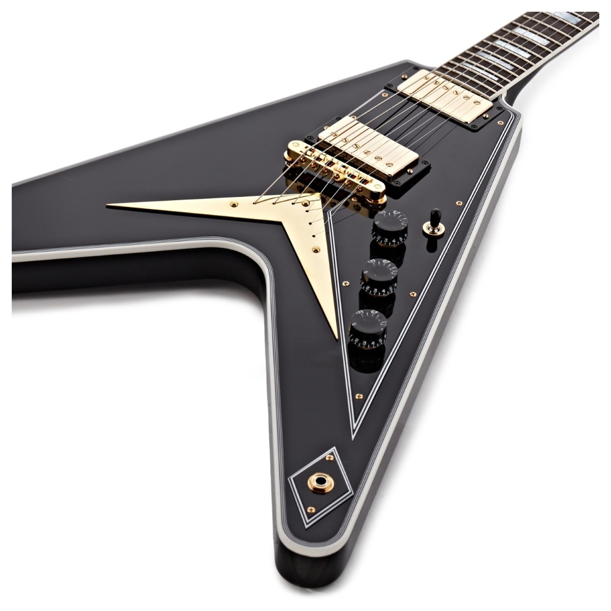 Gibson Custom Flying V Custom w/ Ebony Fingerboard Gloss Ebony #CS600632