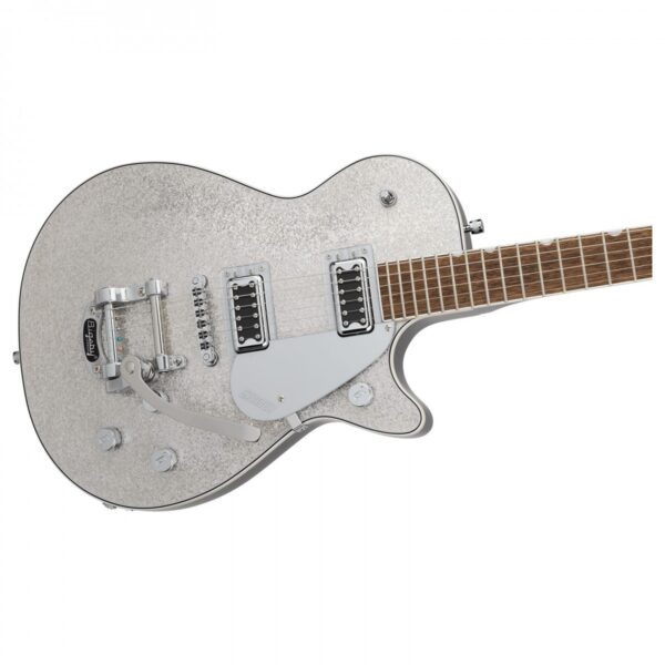 Gretsch G5230T Electromatic Sparkle Jet FT Single-Cut with Bigsby Silver Sparkle
