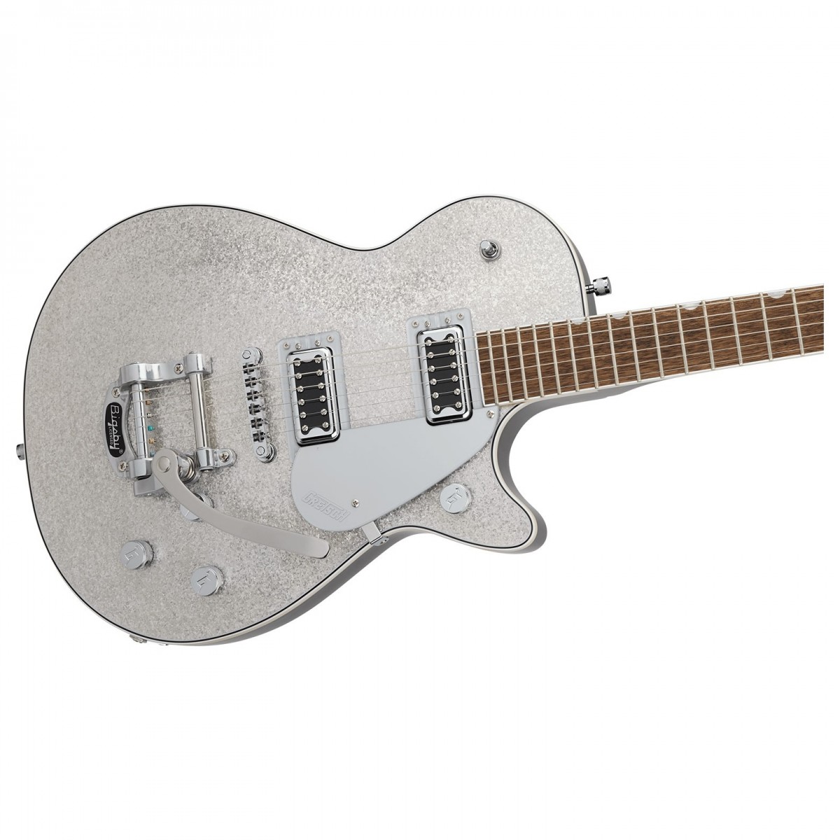 Gretsch G5230T Electromatic Sparkle Jet FT Single-Cut with Bigsby Silver Sparkle