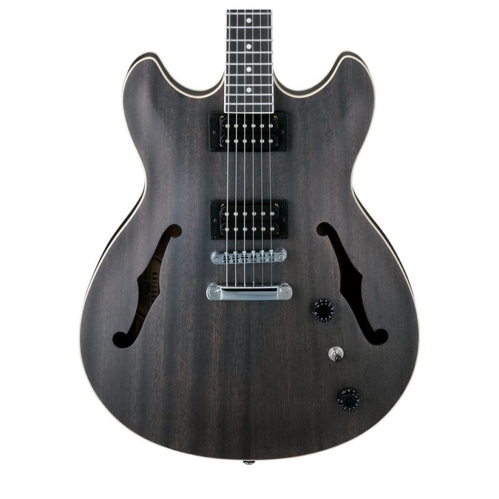 Ibanez AS53 Artcore Transparent Black Flat