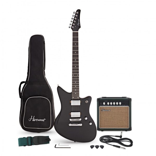 Hartwood Charger Origin Guitar Pack Black