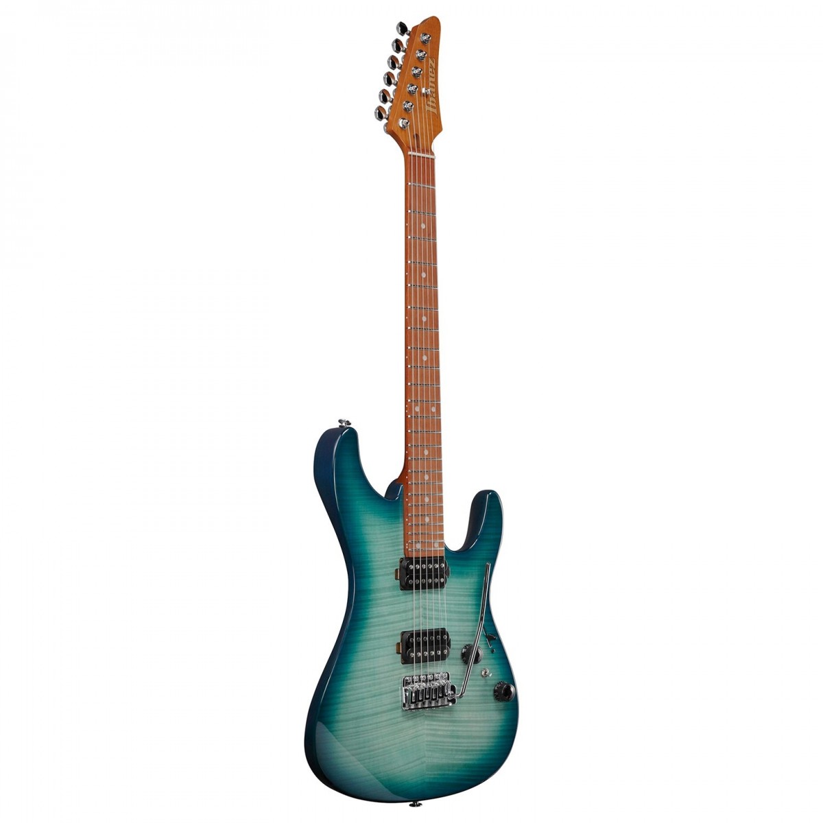 Ibanez AZ24S1F Transparent Turquoise Burst