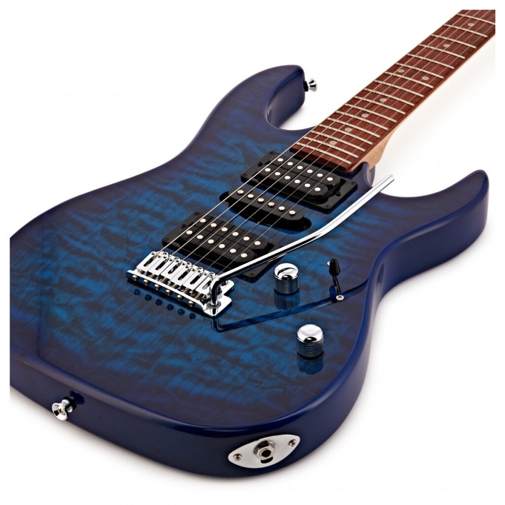Ibanez GRX70QA GIO Transparent Blue Burst