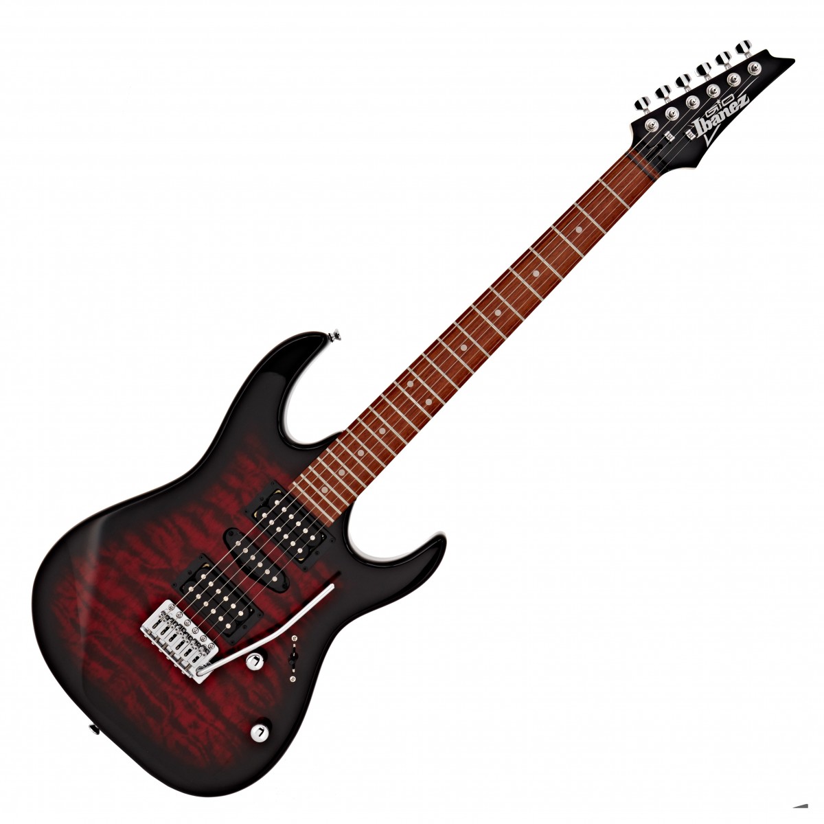 Ibanez GRX70QA GIO Transparent Red Burst