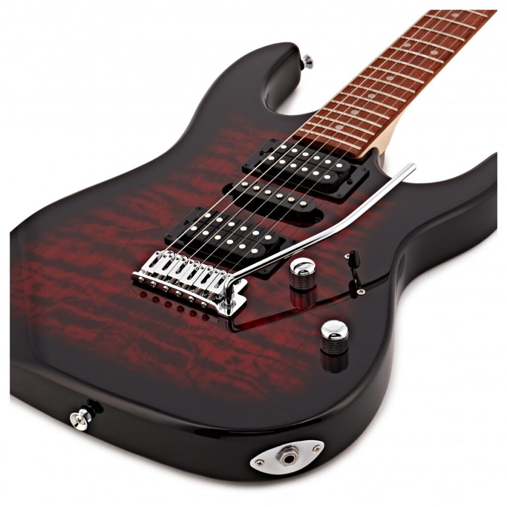 Ibanez GRX70QA GIO Transparent Red Burst