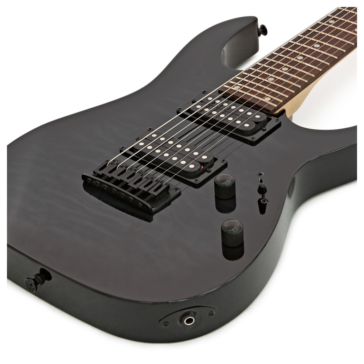 Ibanez GRG7221QA GIO Transparent Black Sunburst