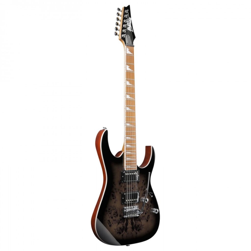 Ibanez GRG220PA1 Gio Series Transparent Brown Black Burst