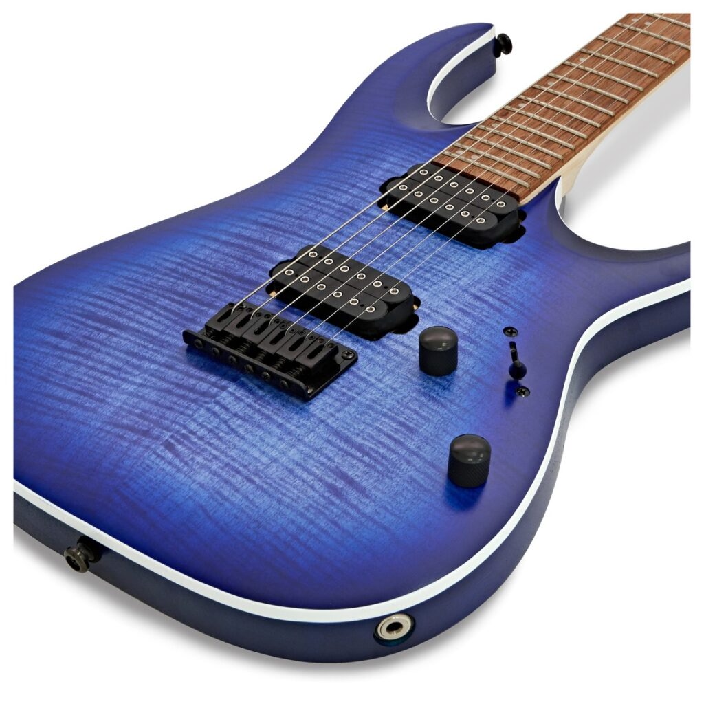 Ibanez RGA42FM Blue Lagoon Burst Flat