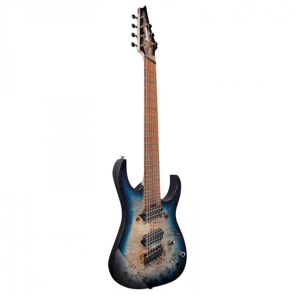 Ibanez RGMS7PB 7 String Multi Scale Cosmic Blue Star Burst