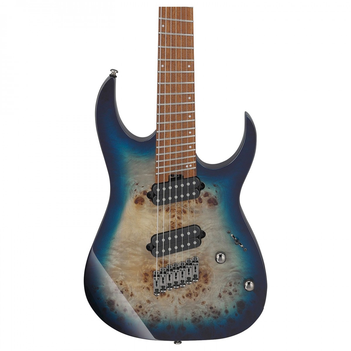 Ibanez RGMS7PB 7 String Multi Scale Cosmic Blue Star Burst