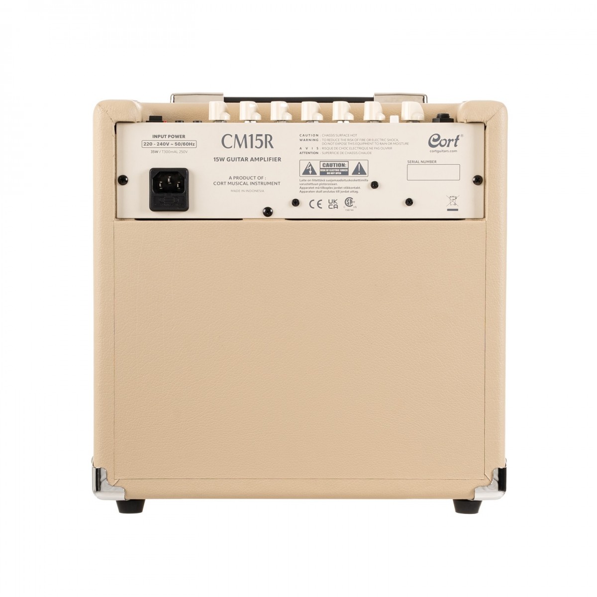 Cort CM15R 15w Practice Amp White Sand