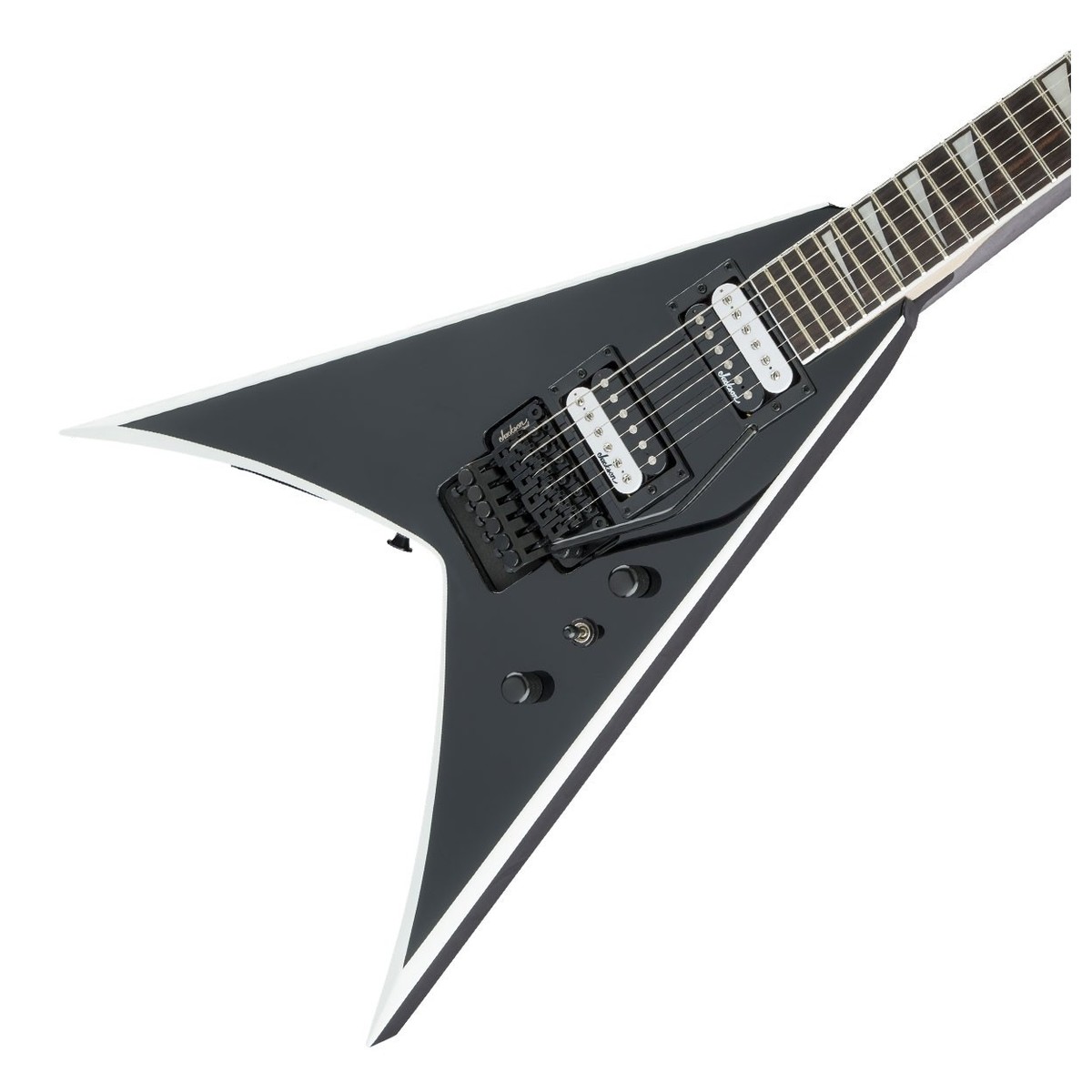 Jackson JS Series King V JS32 Black with White Bevels