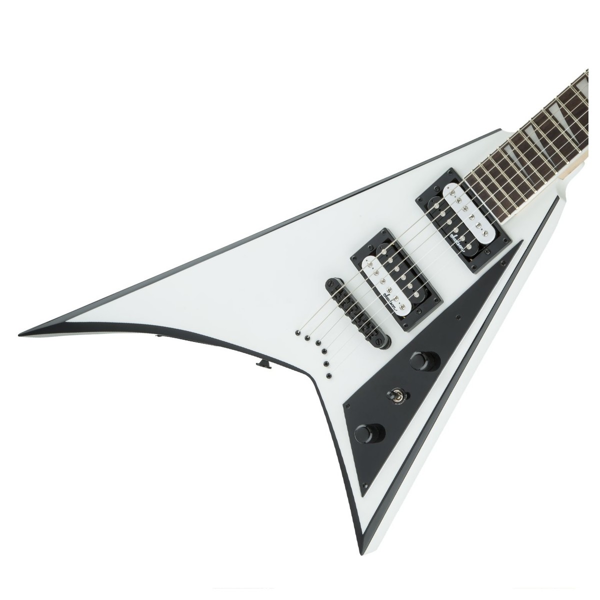 Jackson JS Series Rhoads JS32T AF White with Black Bevels