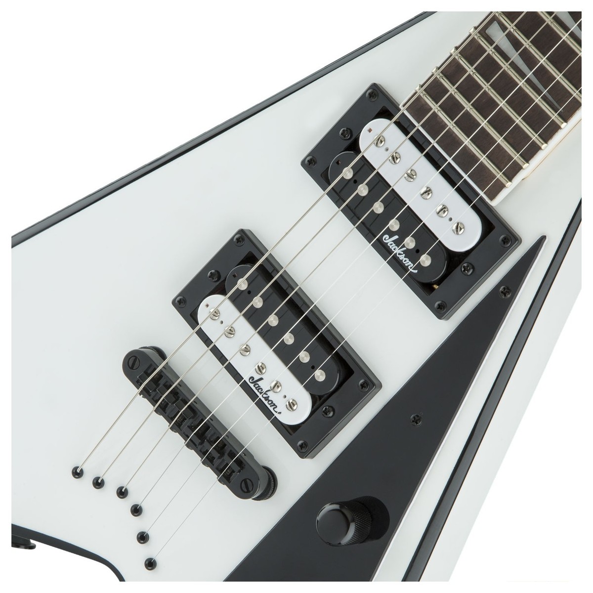 Jackson JS Series Rhoads JS32T AF White with Black Bevels